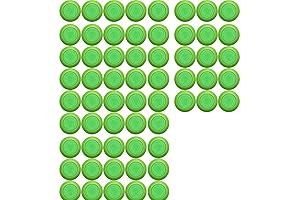 Green Nerf Discs for Kids' Toy Guns - Pack of 50 Round Head Blasters