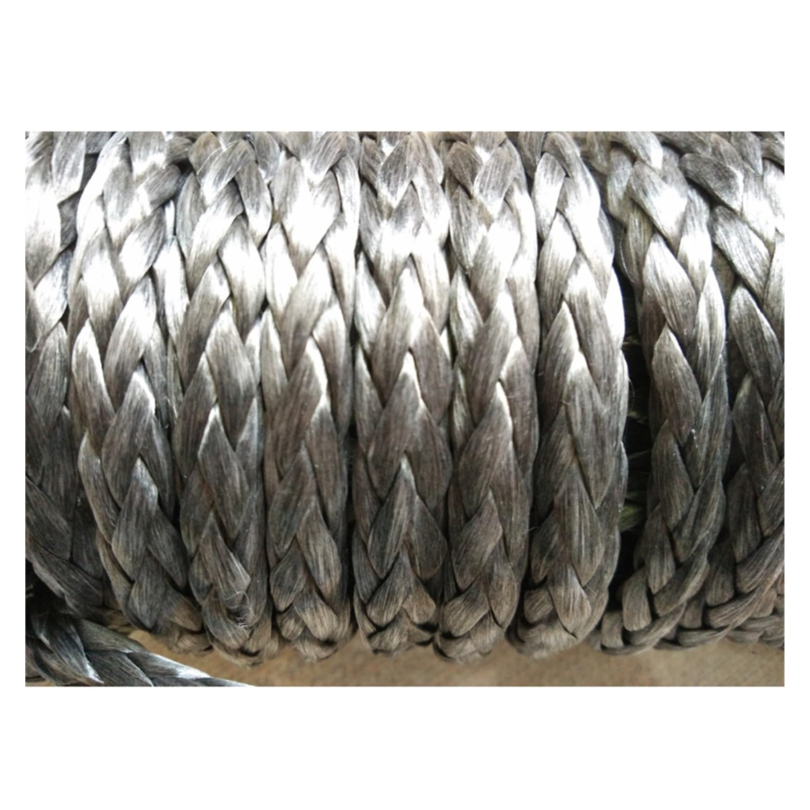 Lina wyciągarki, 12mm x 12m syntetyczna lina wyciągarki Uhmwpe kabel holowniczy do odzyskiwania pojazdu terenowego 4WD SUV