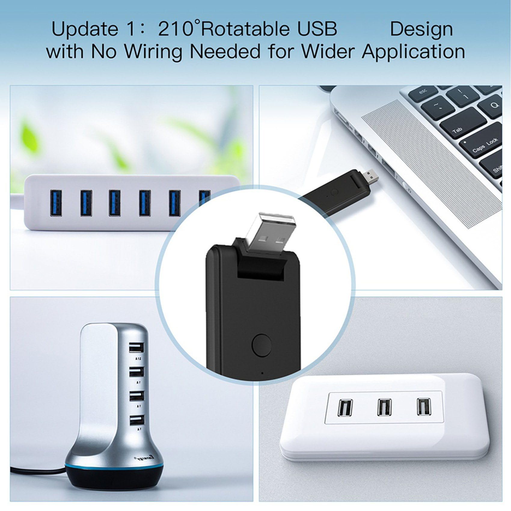 3X Tuya IR Control Remoto WiFi USB Power Home para Aire Acondicionado TV TV Soporte, Home