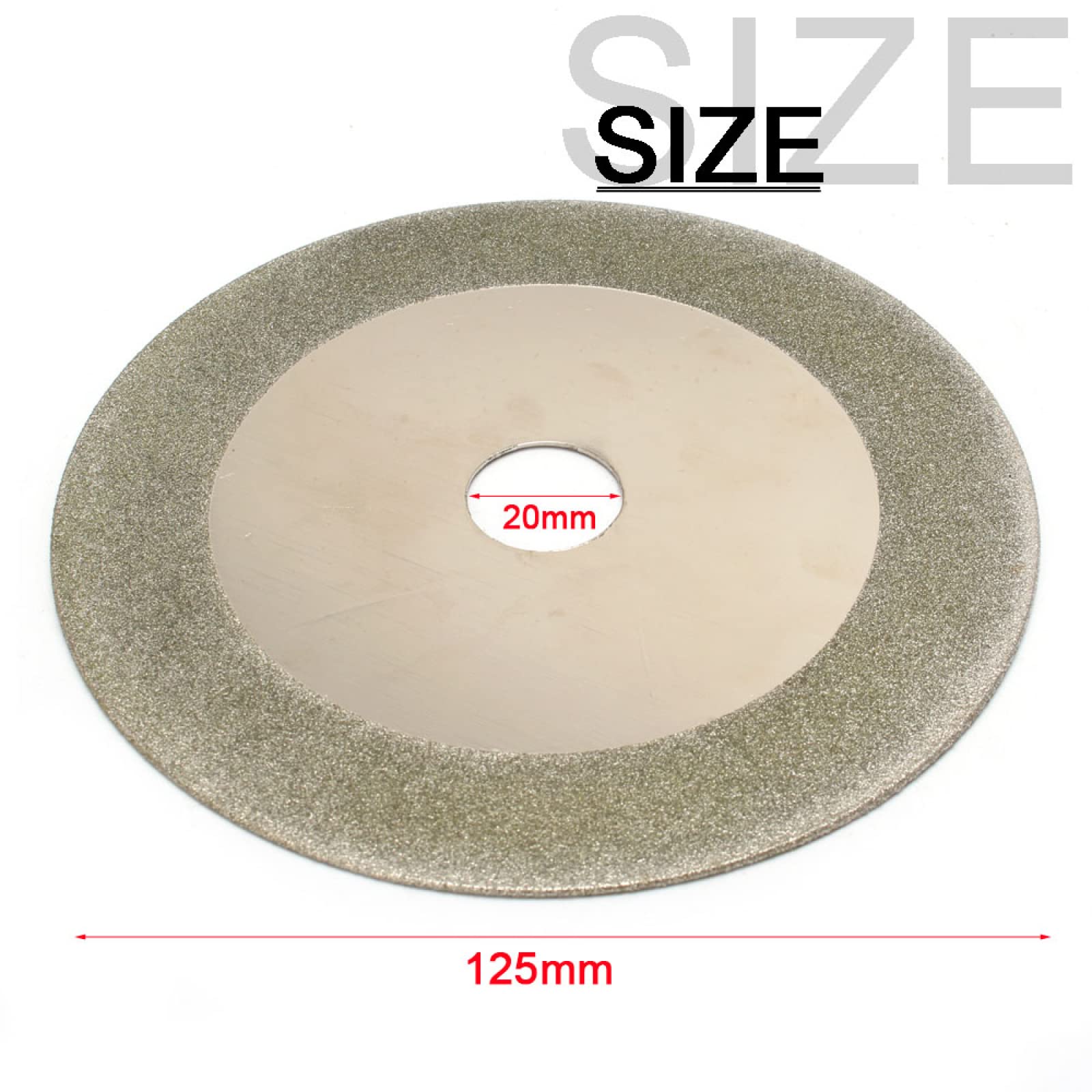 Diamentowe tarcze tnące Turbo Saw Blade, 125/150/180mm Dwustronna tarcza diamentowa do cięcia szkła do narzędzi Akcesoria do szlifowania płytek ceramicznych, jadeitu, agatu(125mmx20mm)