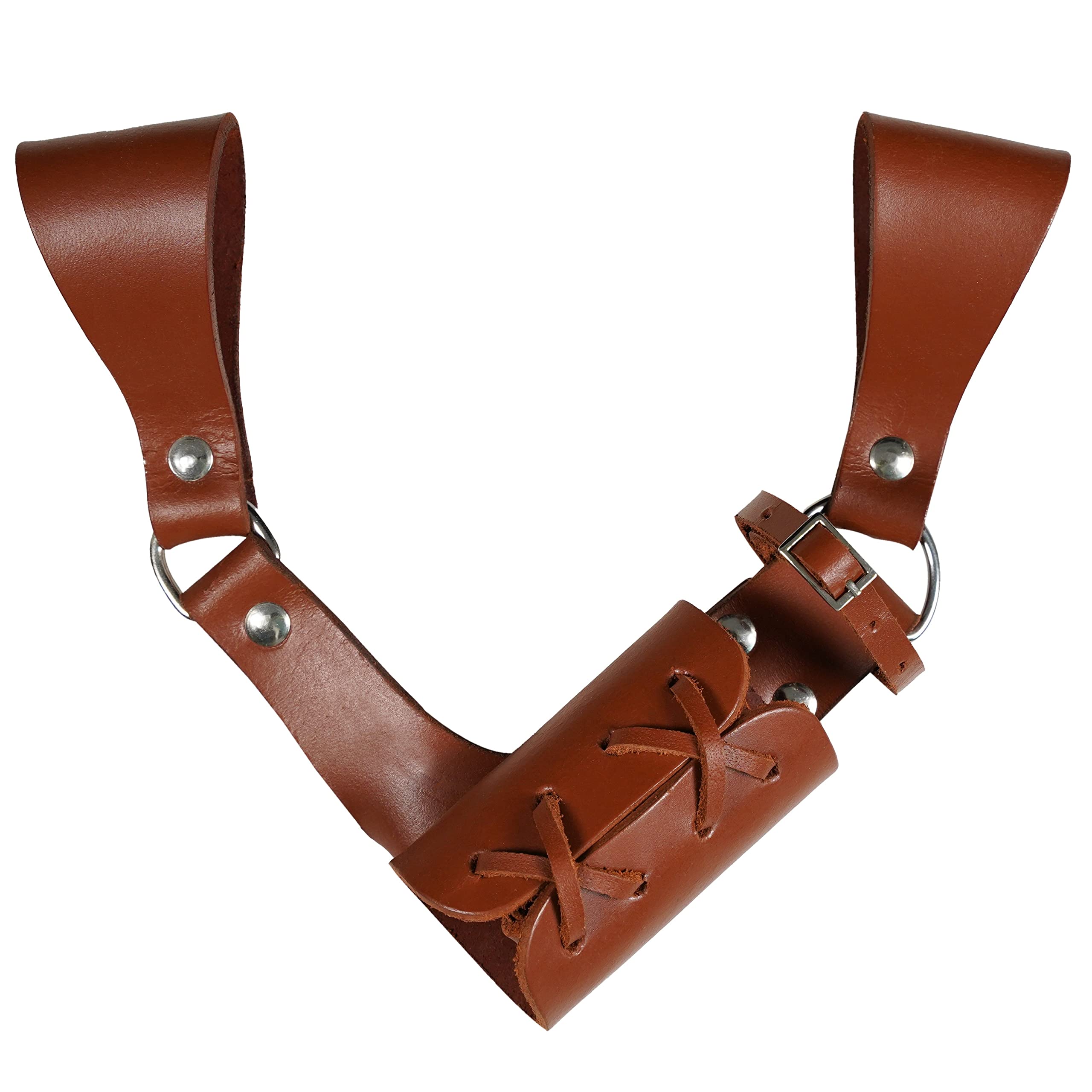 Mythrojan Medieval Leather Sword Frog Rapier Renaissance - Brown - — image 1