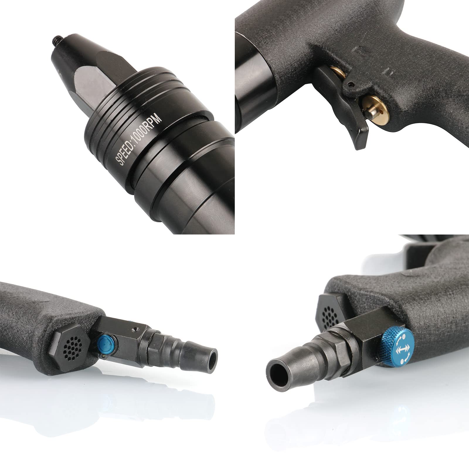 Heavy Duty Nut Inserter Pneumatic Rivet Nut Gun Tool With M10 & M12 ...