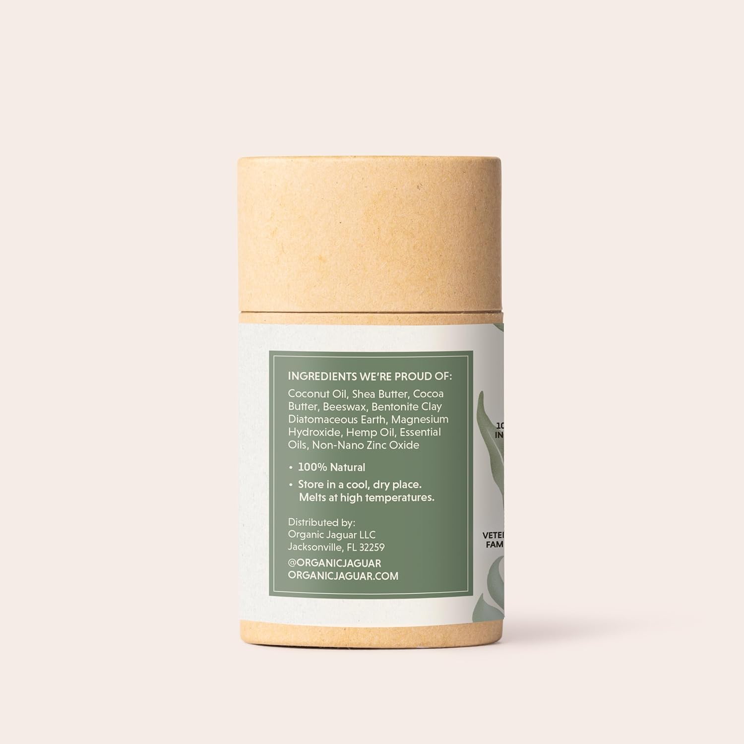 Organic Jaguar Aluminum Free Deodorant for Women and Men, 100% Natural Deodorant with Coconut Oil, Shea Butter, Baking Soda Free, Safe for Sensitive Skin, Long Lasting, Unisex, Jungle Ember, 2 oz - Image 2