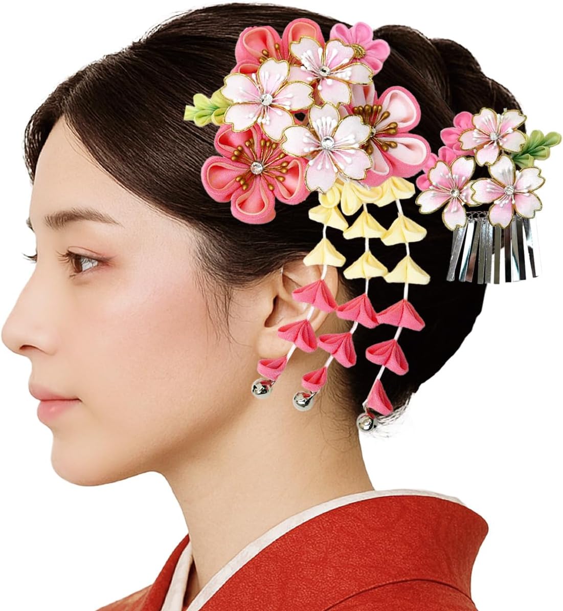 七五三 勝山かんざし 日本髪 鹿の子 ちんころ 七五三 勝山