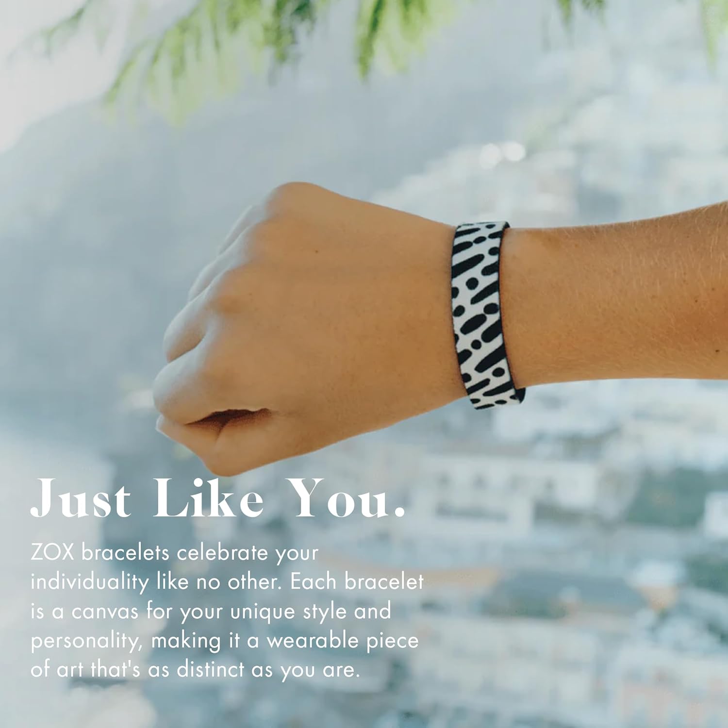 ZOX Bracelets — Stretchy Elastic Band with Motivational Affirmations and Beautiful Artwork, Great Wristband Gift for Men & Women of All Ages