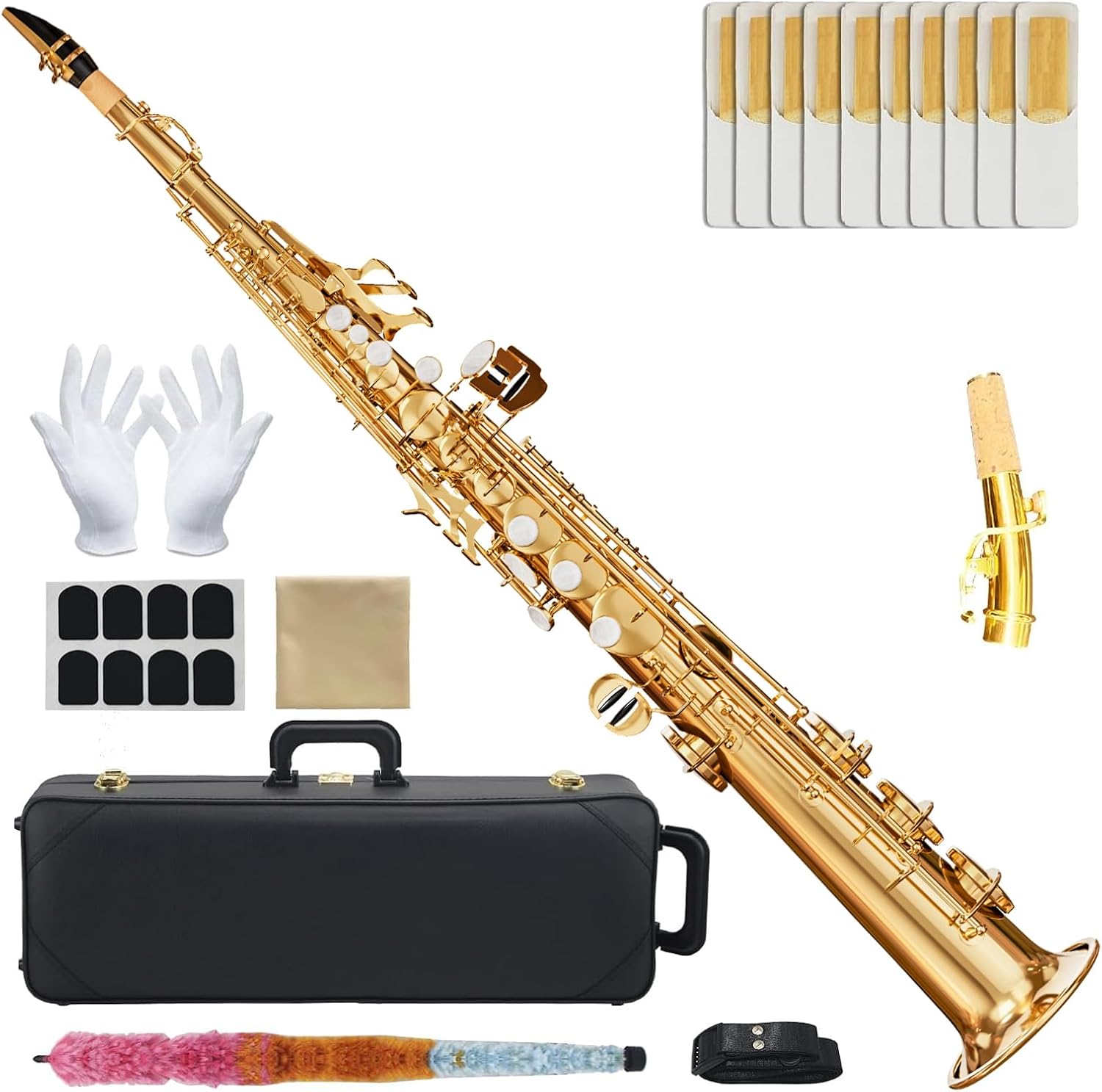 Soprano Saxophone B flat Saxophone Integrated Brass Soprano Straight