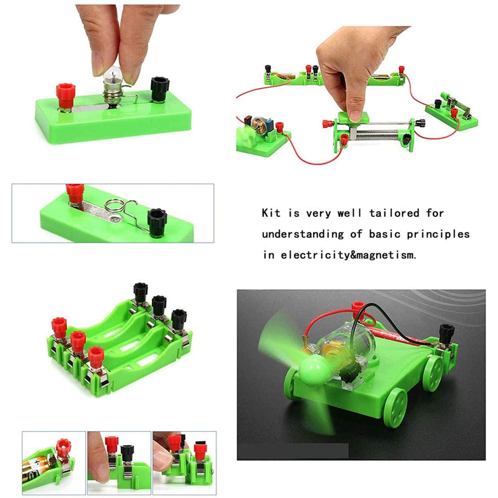 STEM Physik Elektrizität und Elektrische Magnetismus experimente Wissenschaftslabor Grundlegende Schaltungslern Starter Kit für Junior, Senior High School Schüler Elektromagnetismu,bausatz