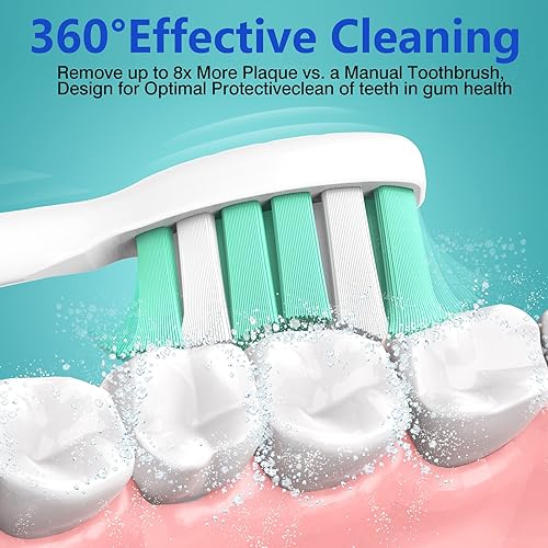 Miniatura 3 de Osctor Cabezales de cepillo de dientes de repuesto para Philips Sonicare Placa Control ProtectiveClean C2 C3 C1 W G2 4100 5100 6100 Cepillo de