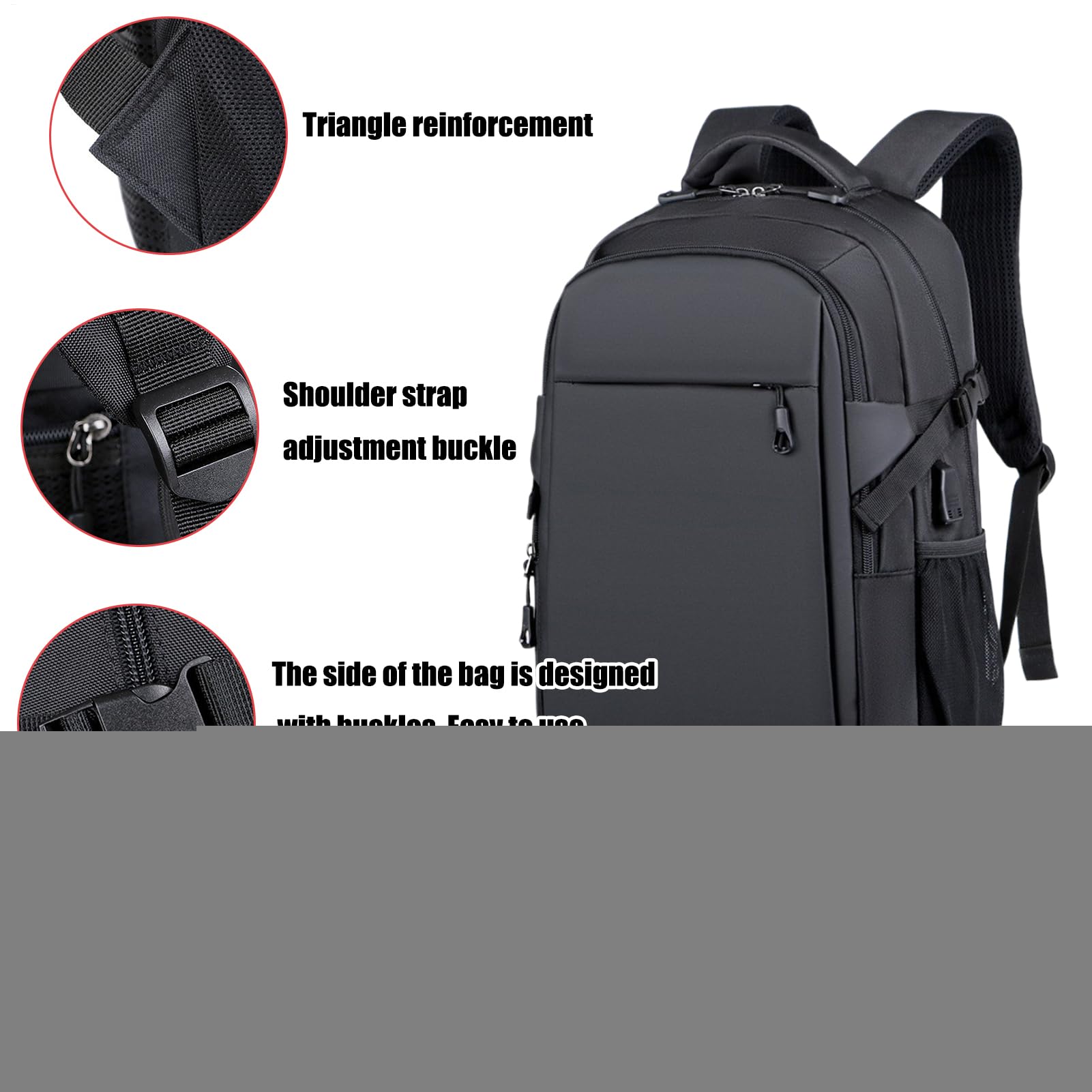 Zaino Per Computer Portatile Borsa Da Viaggio Traspirante | Zaino Da Viaggio Outdoor Per Professionisti Business Ufficio Viaggiatori Giocatori Insegnanti Caffè Biblioteche Riunioni