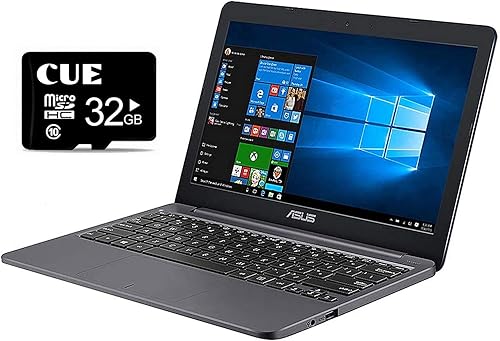 ASUS Portátil VivoBook L203NA, pantalla HD de 11.6 pulgadas, procesador Intel Celeron N3350, 4 GB de RAM, 64 GB de almacenamiento, USB-C, Windows 10