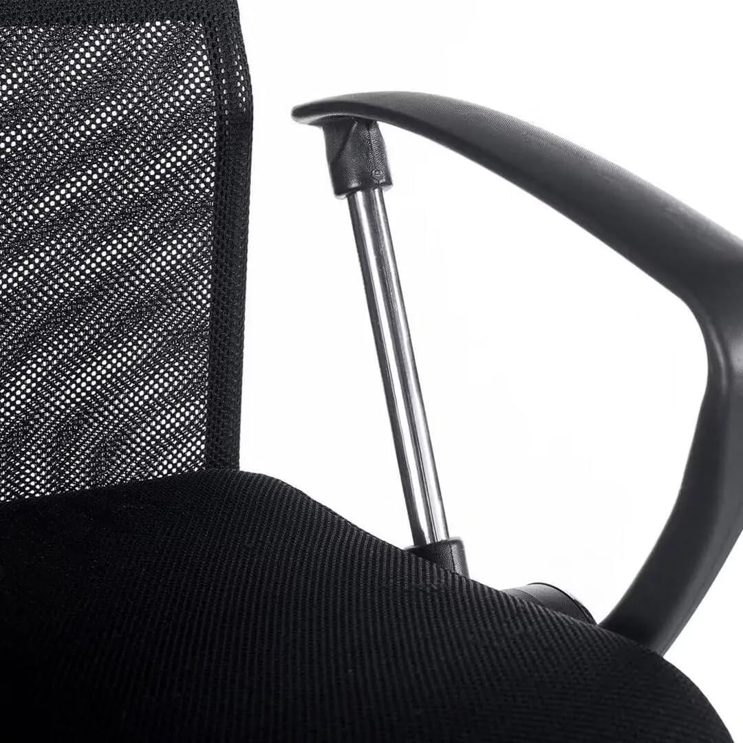 SHIITO | Modello ErgoFlex - Sedia da ufficio con ruote, comfort ergonomico e stile moderno, schienale traspirante, colore nero, 58 x 118 x 60 cm