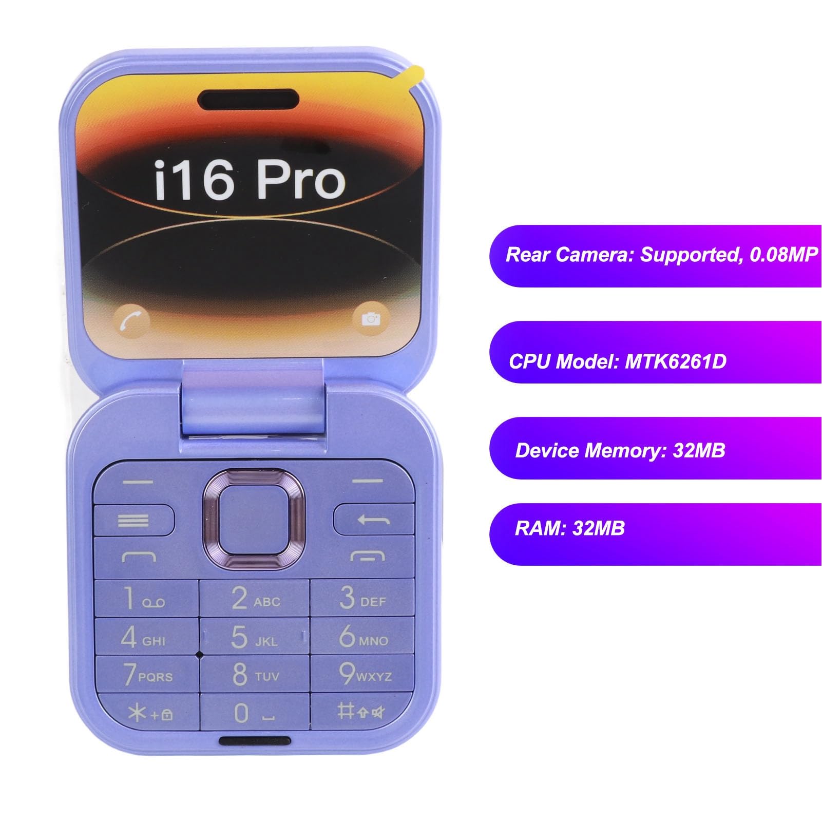 Artfone CF241A Zwart - GSM klaptelefoon voor ouderen, inclusief