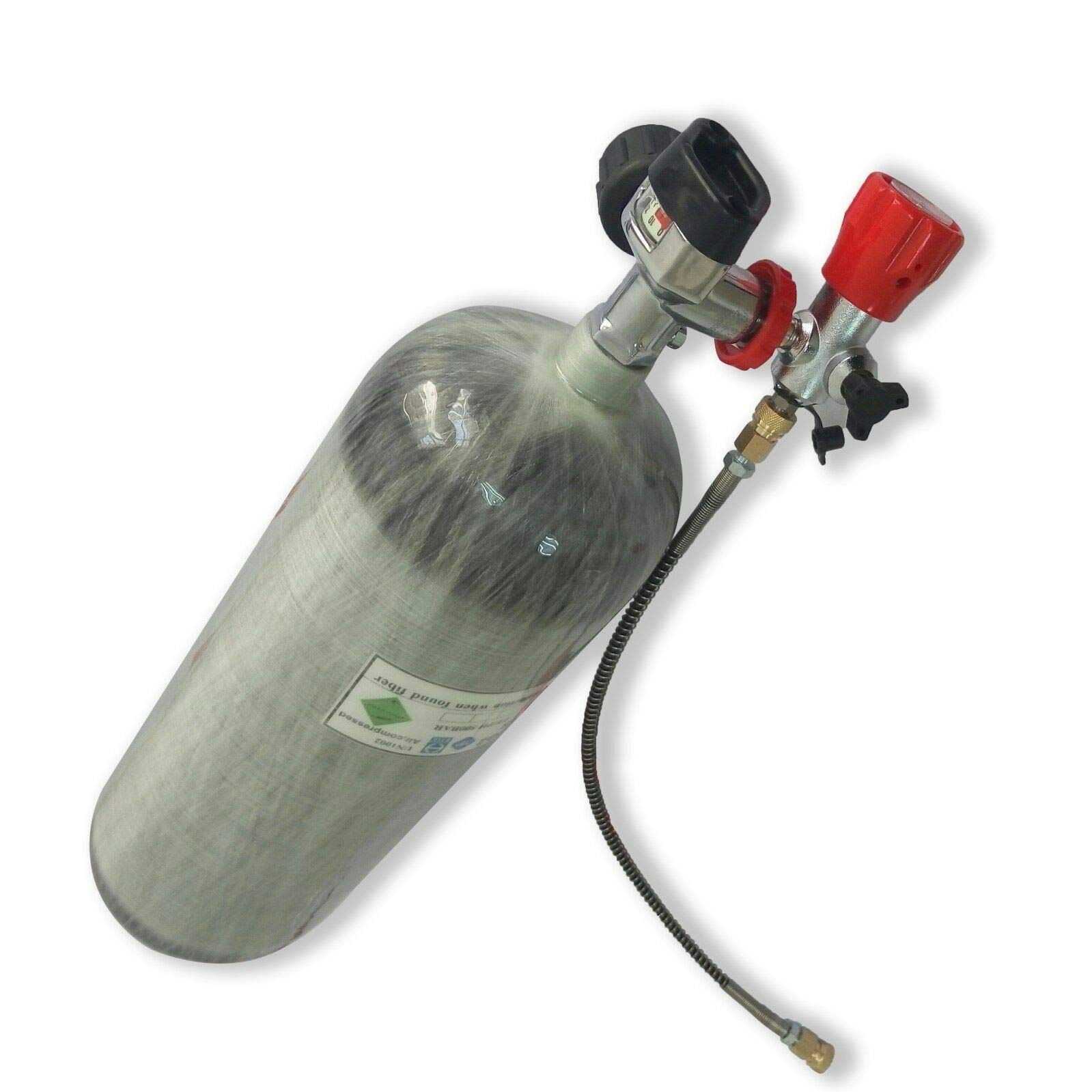 Acecare Carbon Fiber Cylinder Paintball Tank Kits for Air Rifle Shooting 416CU.in. 4500Psi DOT approved Empty Bottle