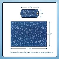 Vista 169 de Best Pet Supplies - Bolsas para limpieza de excremento de perro, rollo de repuesto, uso en exteriores, a prueba de fugas y desgarros, plástico