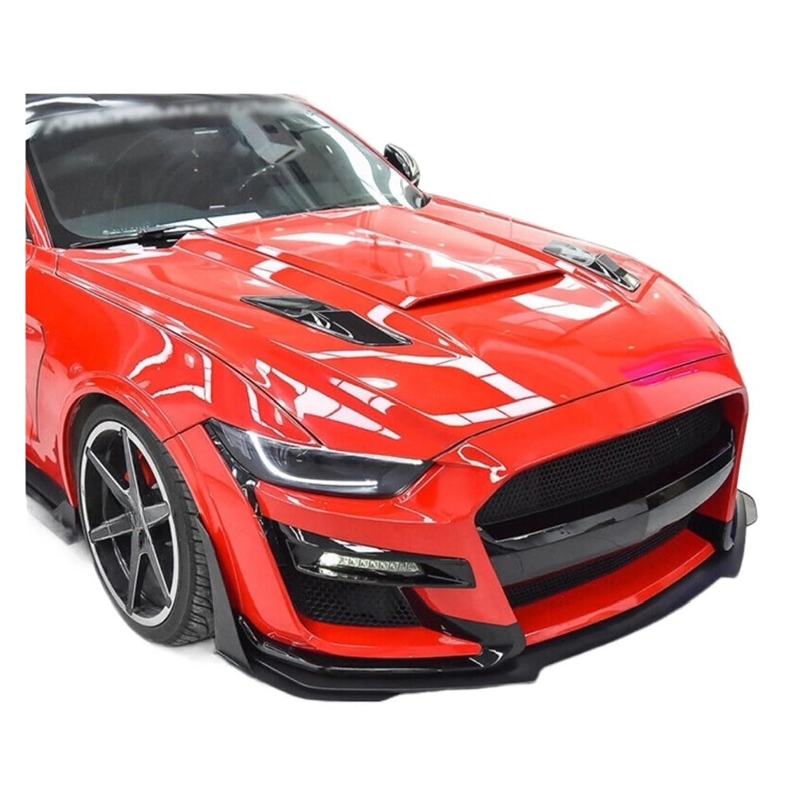 フロントスポイラー マスタング用シェルビー GT500 2014-2021 1 ペアフロントバンパーコーナースポイラー黒フロントチン  フロントリップカバー マスタング用シェルビー GT500 2014-2021 1 ペアフロントバンパーコーナースポイラー黒フロントチ Amazon |  3 個交換用 ..., image size:1600x1600