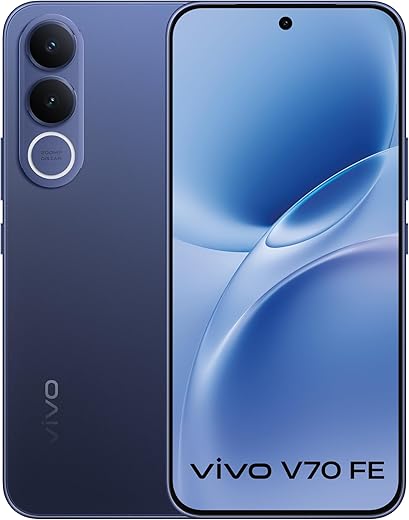 vivo V70 FE 5G (Monsoon Blue, 8GB RAM, 128GB Storage) with No Cost EMI/Additional Exchange Offers