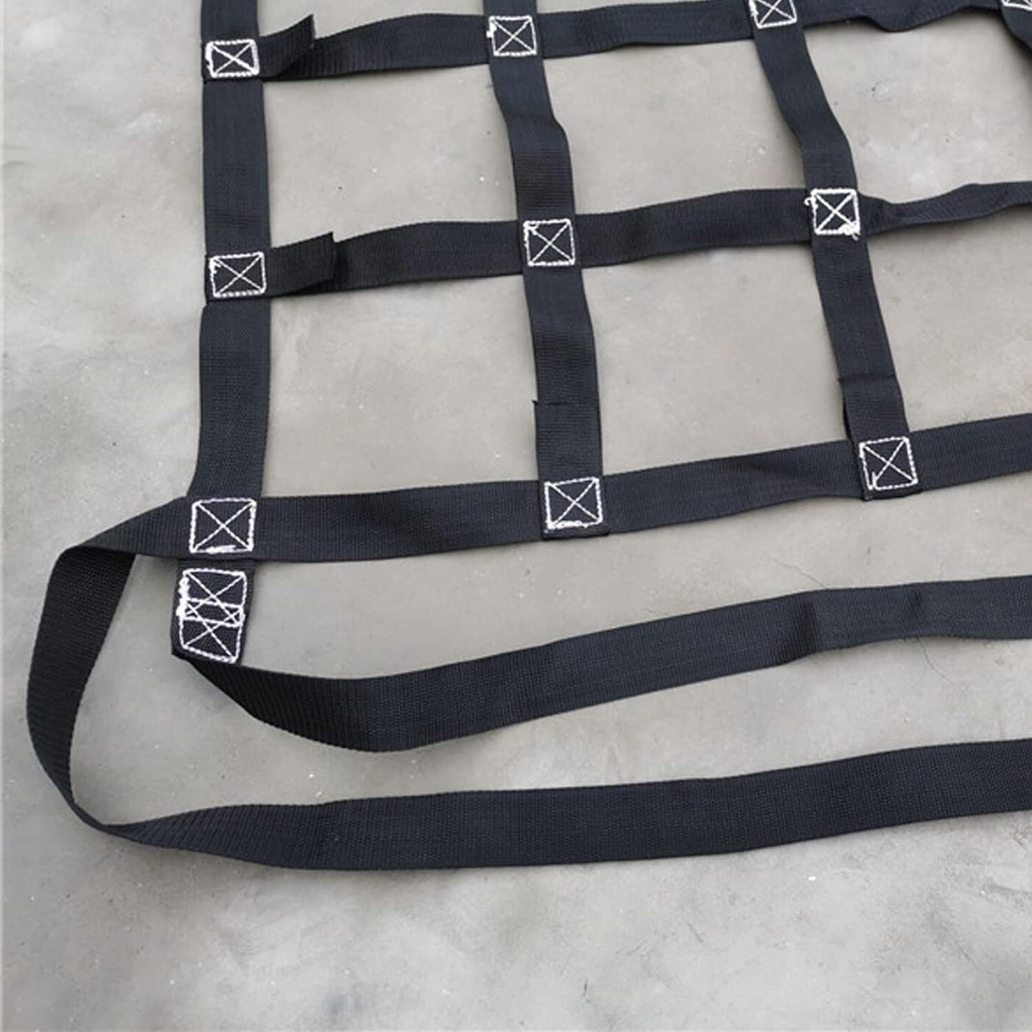 Correas de Seguridad para elevación de Carga. Redes de elevación de Carga de Alta Resistencia para Trabajos de Aparejo, Movimiento, Remolque e izamiento en la construcción (Malla de 2 x 2 m,