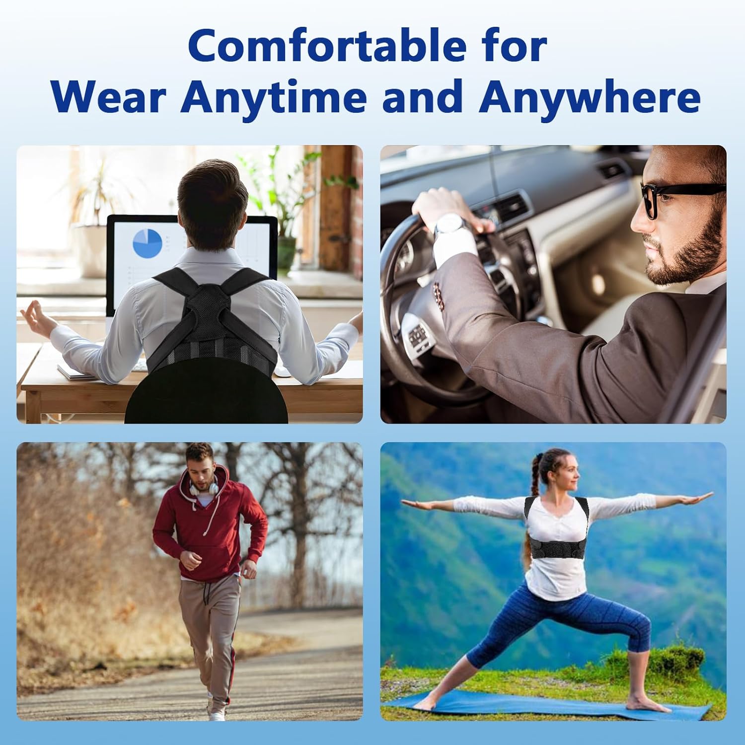 Posture Corrector and Back Brace for Women and Men, Adjustable and Breathable Shoulder Straightener, Spine Corrector and Support, Providing Pain Relief from Waist, Back, Neck and Shoulder (Large) - Image 7