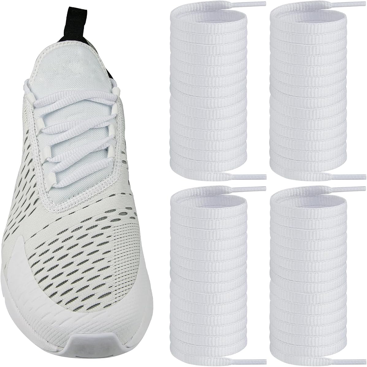 Endoto Shoe Laces for Air Max 270 Replacement Shoelaces Strings | 2 Pairs | 6MM Oval Laces | Material: Polyester