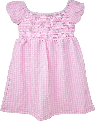 Flap Happy Vestido fruncido Shelby talla única UPF 50+ para niña