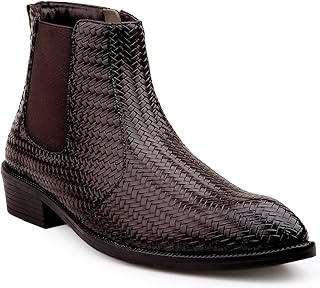 yuvrato baxi Men's Casual Formal Slipon Chelsea Boot And Outdoor Dress Boot With Faux Leather Material-picture-10