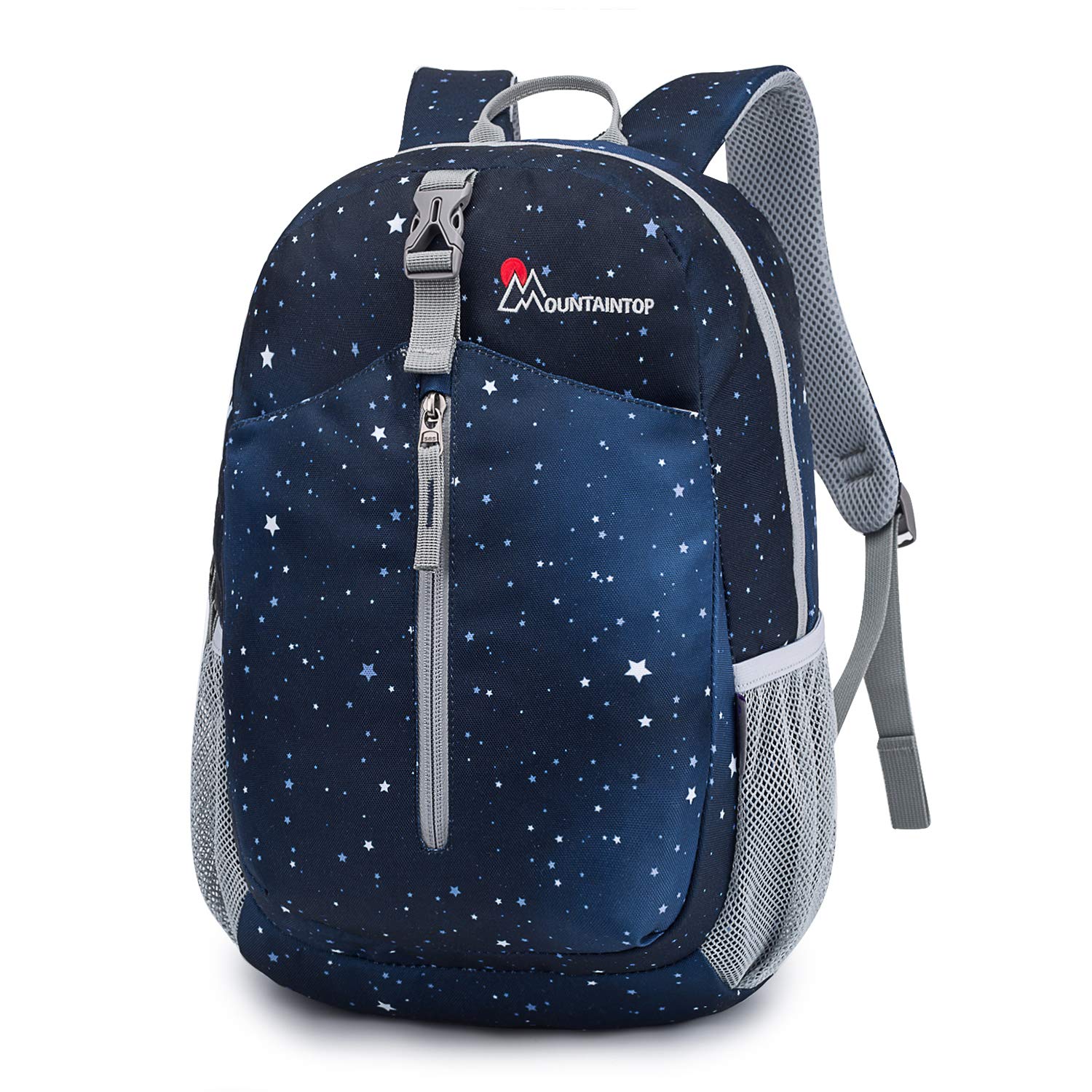 MOUNTAINTOP Mochila Infantil Mochila para Niños Niñas para 4-7 Años Mochila Infantil Montaña Ligera para Escolar Acampada Parque Multibolsillos con Bolsillo en el Pecho