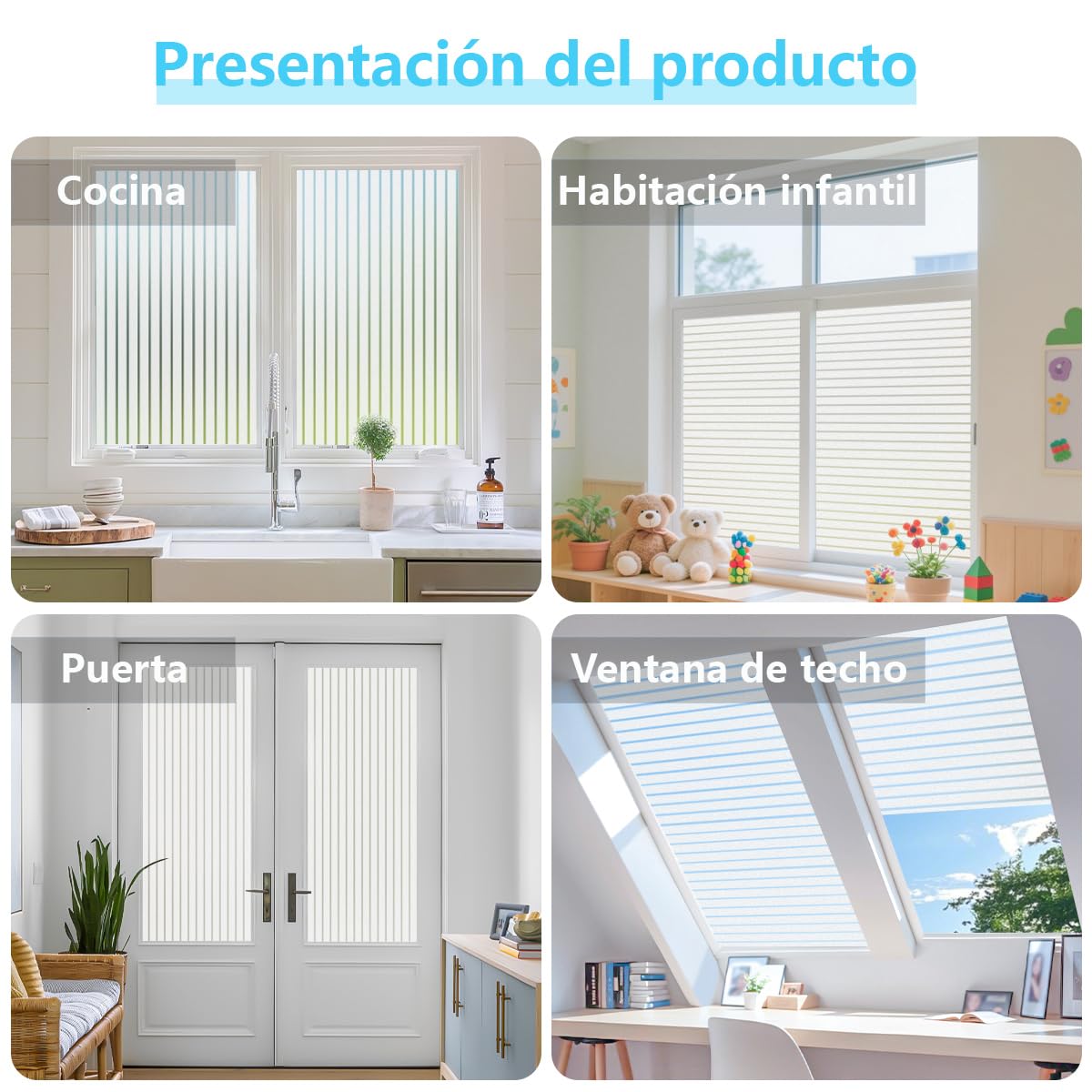Zindoo Vinilos para Cristales Vinilo Adhesivo Cristal Patrón de Juncos Mate Proteger la Privacidad Anti UV Electrostática Autoadhesivo Decorativo para Dormitorio Sala Comedor Cocina 90x400cm