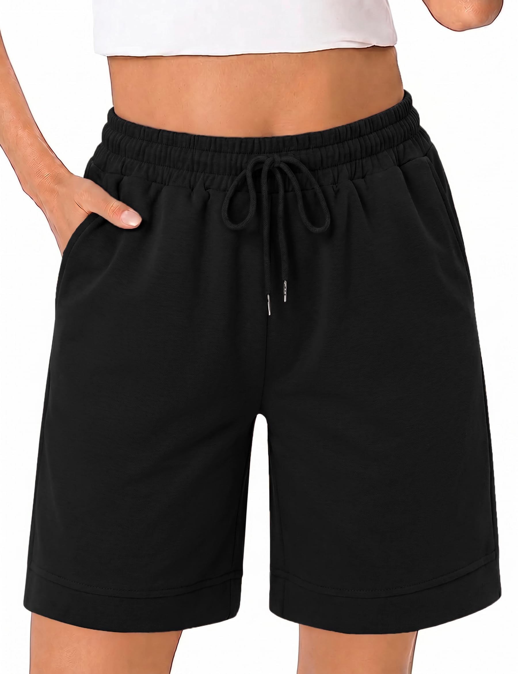 Uniexcosm Pantaloncini da Donna Corti con Tasche Pantaloncini Donna Estivi con Coulisse