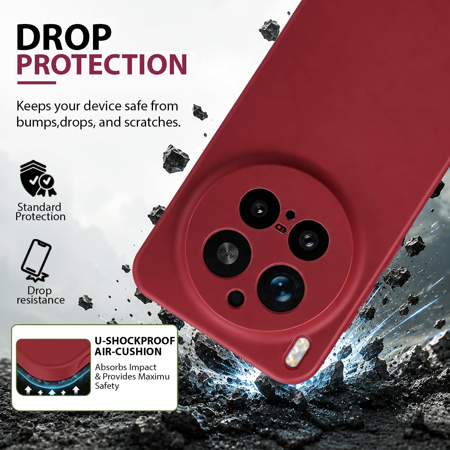 Vivo X300 Pro 5G Silicone Case - KACA -2