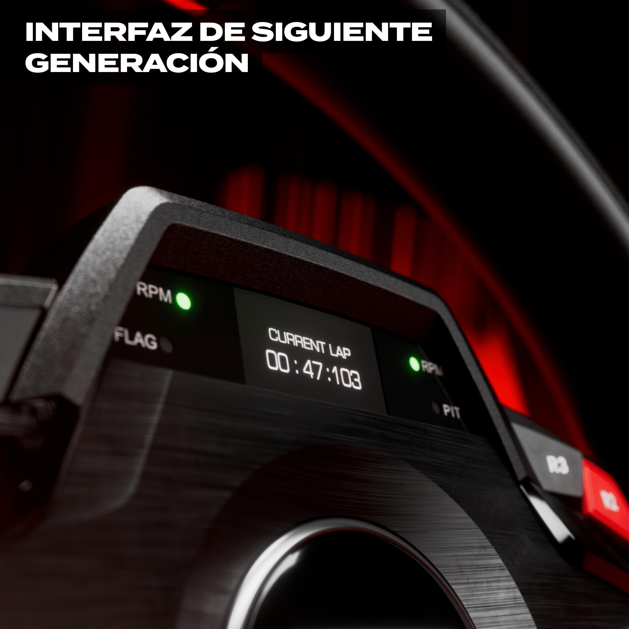 Thrustmaster T248R – Volante de Carreras con Retorno de Fuerza de 3,1 Nm, Pantalla LCD y Pedales Magnéticos T3PM para Consolas PS5, PS4 y PC