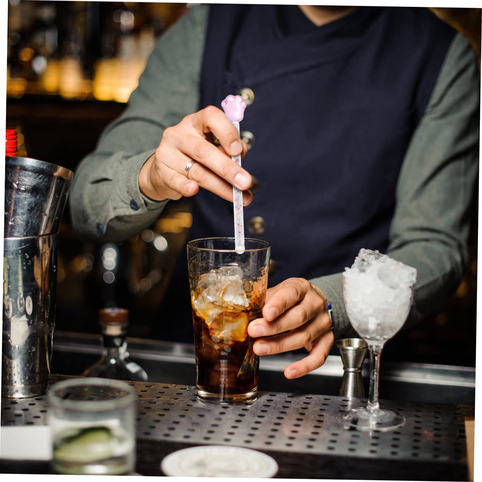 Amazon.co.jp: ミキシングスティック マドラー 桜 ショートマドラー