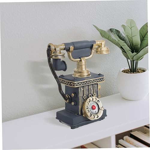 Miniatura 5 de Retro Mini Casa Teléfono Ornamento Decoración Hogar Miniatura Teléfono Figurita
