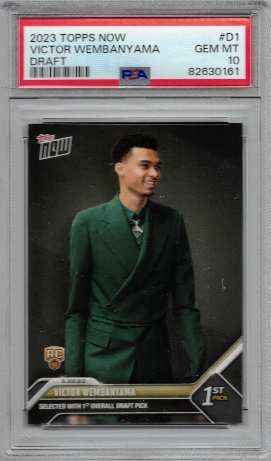 Amazon.com: 2023 Topps Now Draft Basketball #D-1 Victor Wembanyama