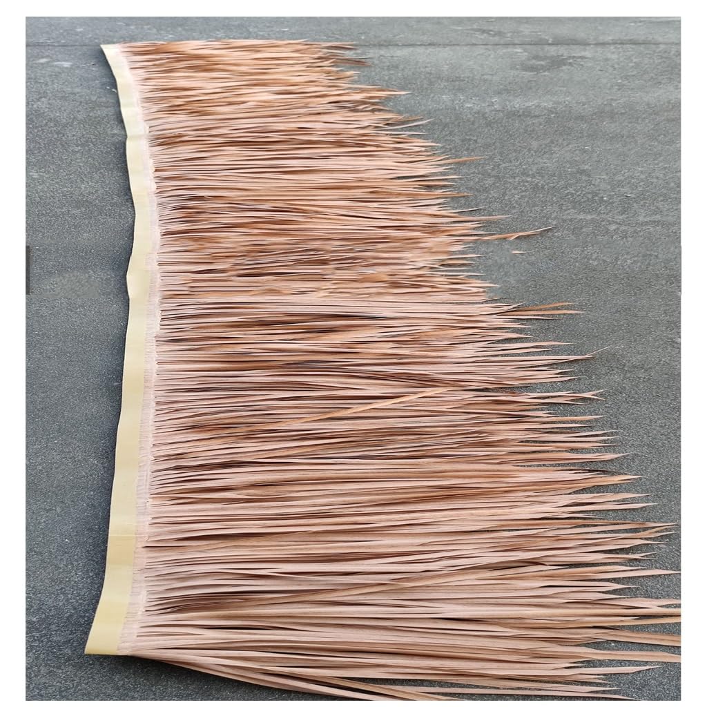 Chaume artificiel 0,5x1m jaune clair en tuiles de plastique pour pavillon