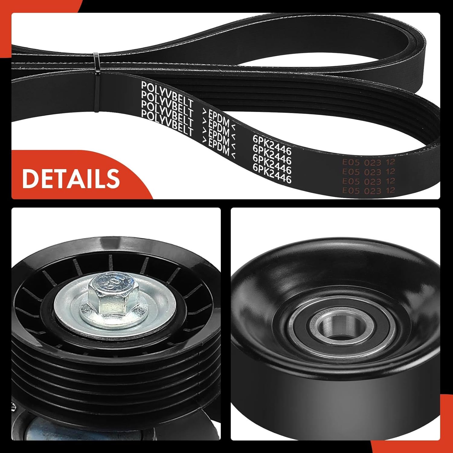 A-Premium Engine Serpentine Belt Drive Kit Compatible with Ford Windstar 1999 2000 2001 2002 2003-3.8L