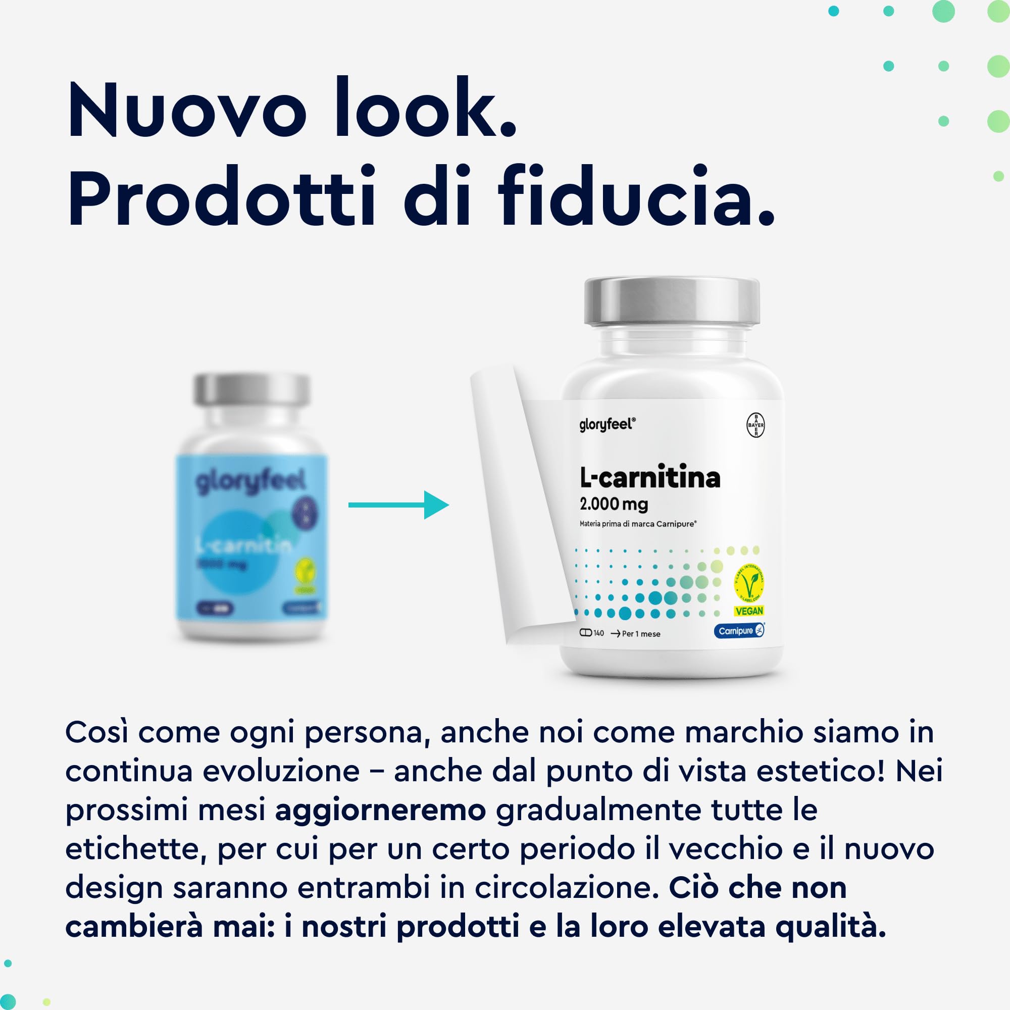 L-Carnitina Integratore, 2.000mg Carnitina Capsule con Premium Carnipure®, Integratore Sportivo con Tartrato di Carnitina, Energia e Recupero Muscolare, 140 Capsule, 100% Vegan