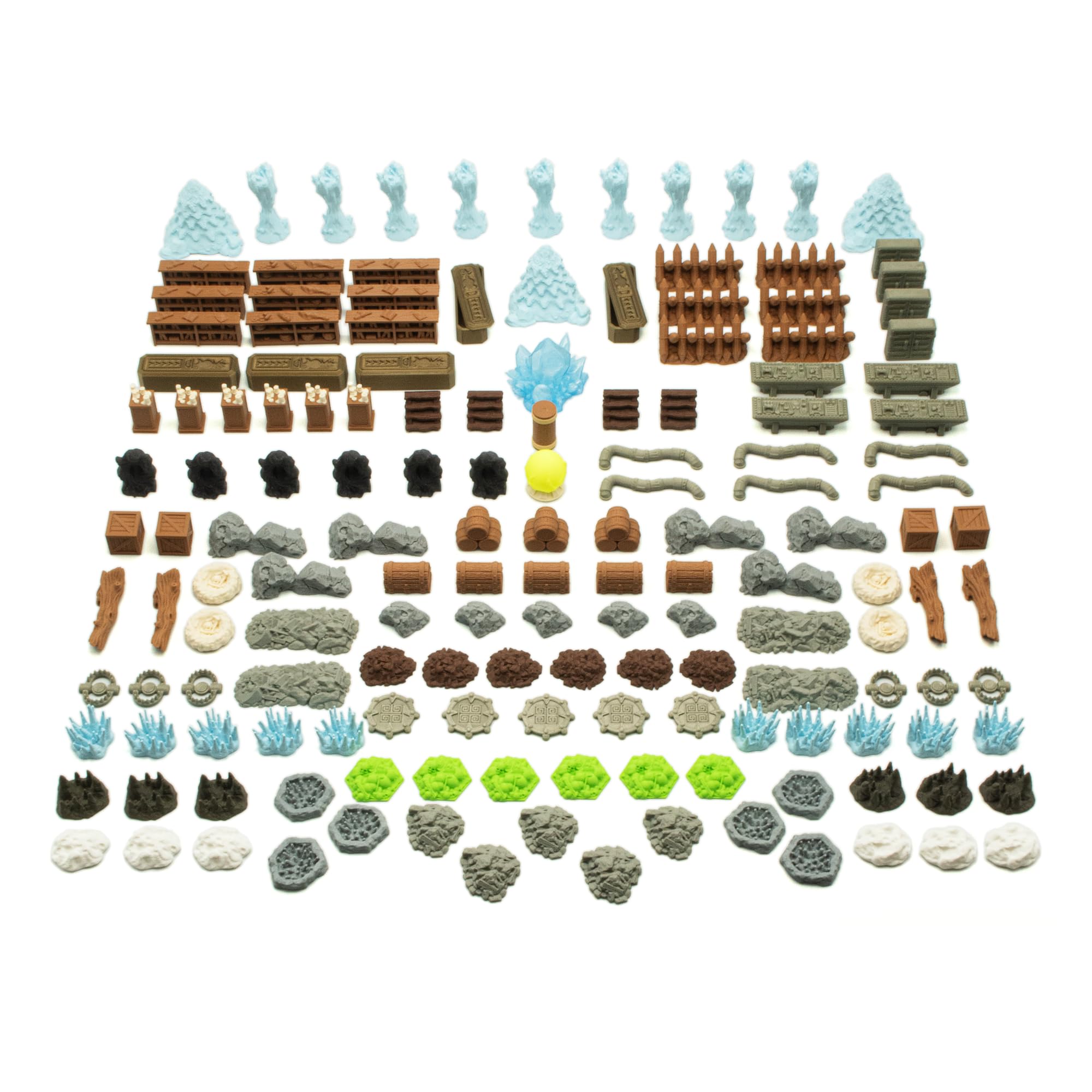 BGExpansions - Upgrade and Scenery Pack for Frosthaven - 156 Terrain Pieces. Board Game Upgrade Accessory
