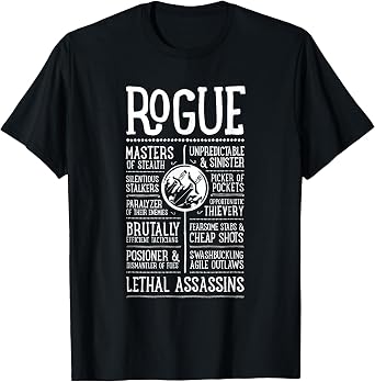 Wow Rogue Role Playing Gamer T-Shirt
