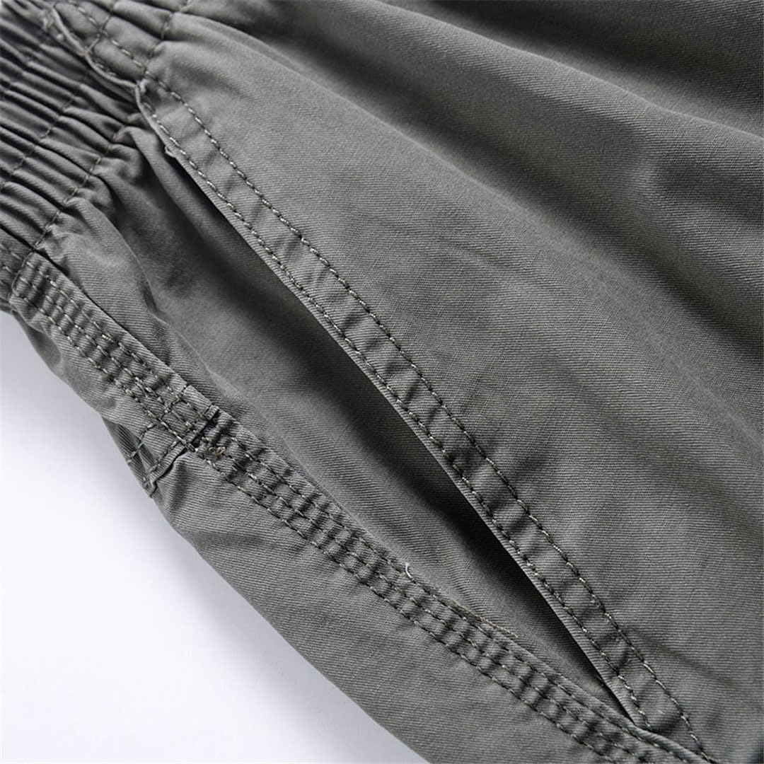 Vogrtcc Pantalones Tácticos Harem para Hombres Pantalones De Algodón Caídos Pantalones Casuales De Talla Grande