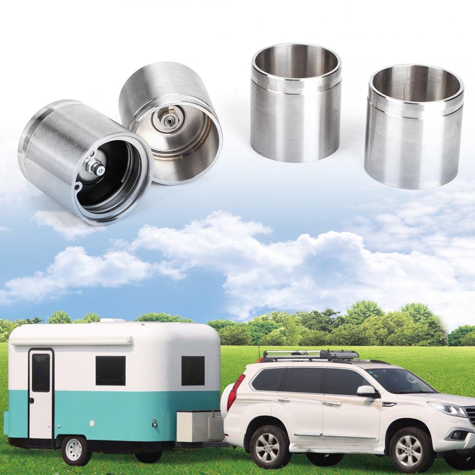 Trailer Bearing Buddy, 4pcs 1.98in Trailer Bearing Buddy Rplacement con sujetador protector
