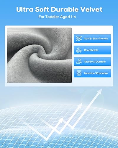 Miniatura 3 de Cama de avión para niños pequeños, artículos esenciales de viaje para volar, extensor de asiento portátil para niños, cama de viaje imprescindible