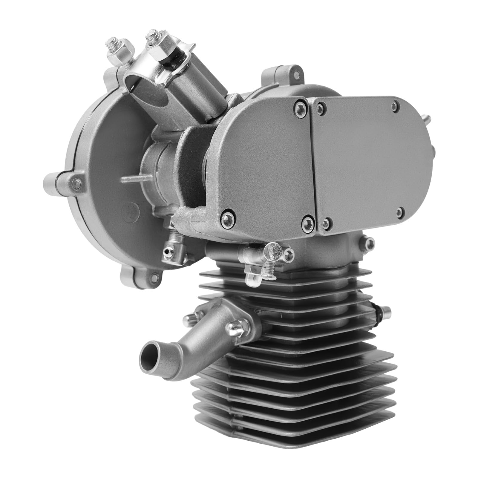 100cc 44 Zähne 2-Takt Fahrrad Motor Kit, Benzinmotor mit Vregaser CDI Umrüstkit 2L Tank für 26-28 Zoll Mountainbikes