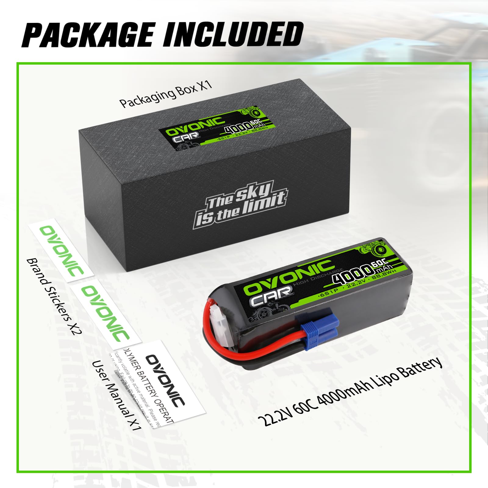 hvy lipo c Amazon.com: OVONIC Lipo Battery 6S 22.2V 4000mAh 60C RC Battery with EC5  Connector for RC Airplane Helicopter RC Car Truck Tank Drone Racing Hobby :  Toys & Games