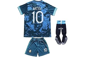 2021 Argentina #10 Messi Away Jersey/Shorts/Socks
