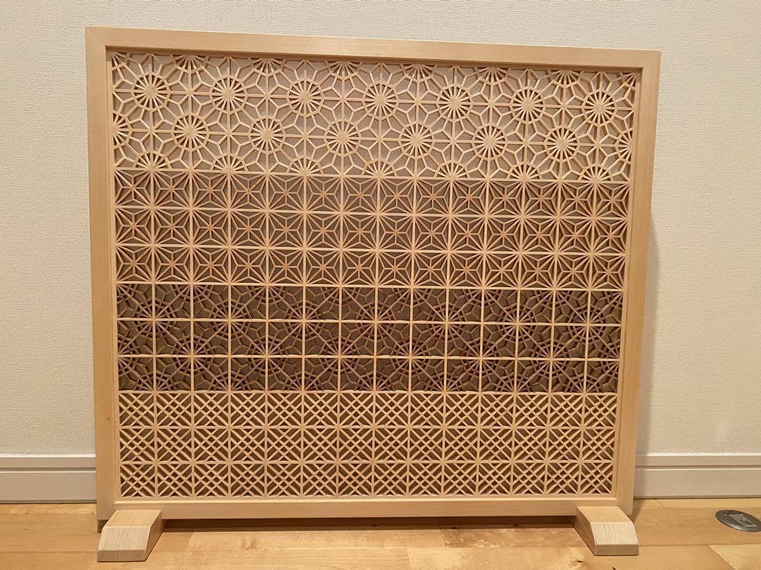 ③組子細工　ウォールアート　パーテーション 楽天市場】組子 パーテーションの通販 ③組子細工 ウォールアート