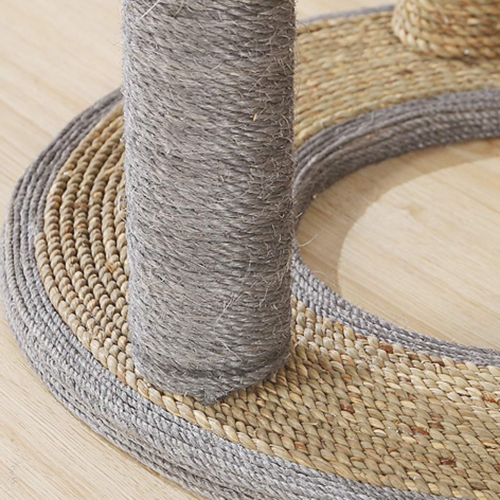 MYBA - Rascador de gatos y gatos para adultos, 3 postes grandes para arañar, juguetes interactivos para gatos – poste para rascar para gatos (tamaño grande: grande)