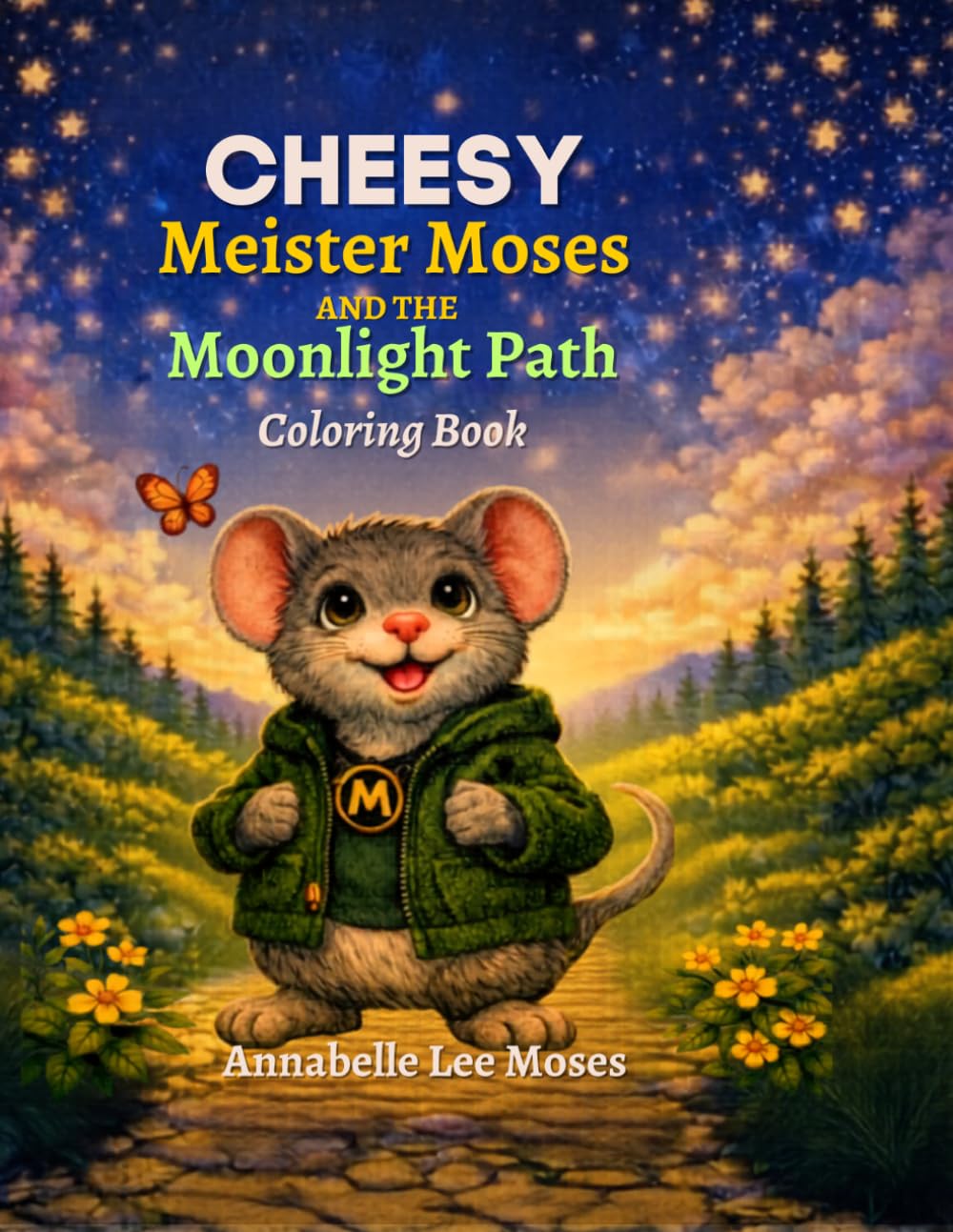Cheesy Meister Moses and the Moonlit Path Coloring Book (The Tales of Cheesy Meister Moses)