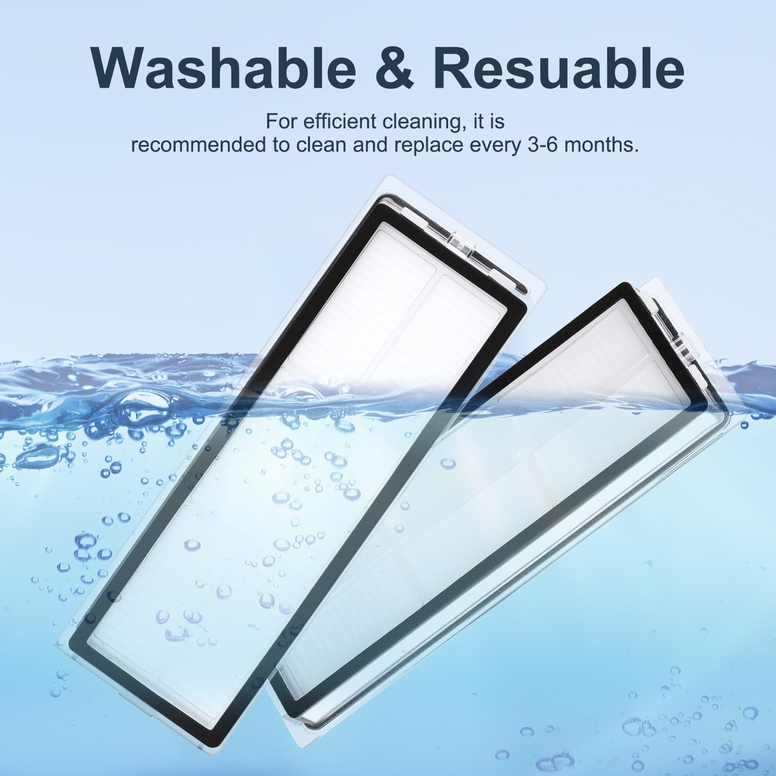 6 sztuk zapasowych filtrów HEPA do Xiaomi X20+/X10+/H40/S40C, do Dreame L10s Ultra/L10 Ultra/L10 Prime / L10s PRO Gen 2/S10/S10 PRO/S20/S20 PRO/D10 Plus Gen2/D20 Pro Plus akcesoria do odkurzaczy
