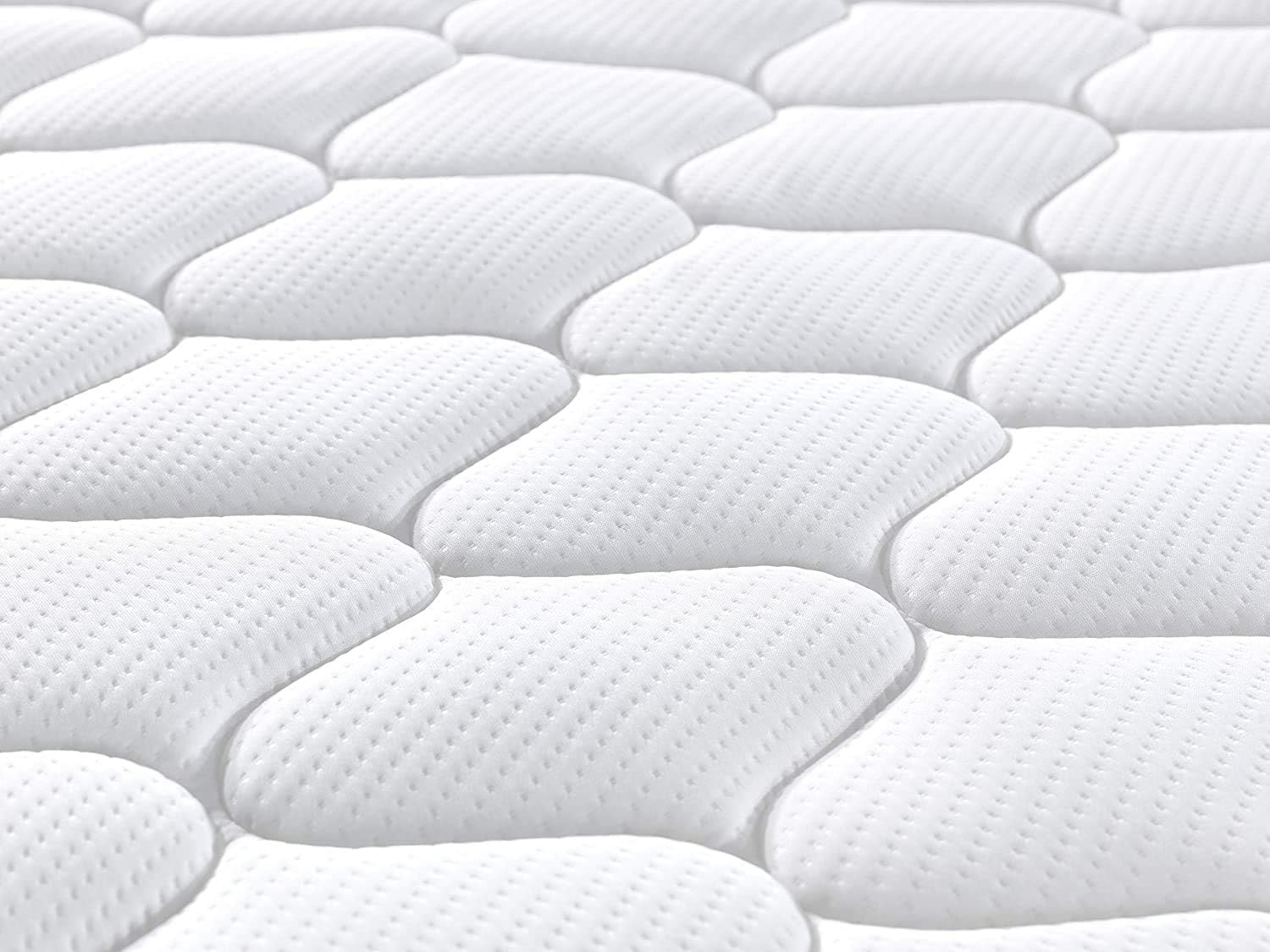 DEWINNER Matelas 140x200,Matelas a Ressort ensachés 20cm Épaisseur,7 Zones Ergonomique, Hypoallergénique,Soutien Optimal(140x200x20cm)