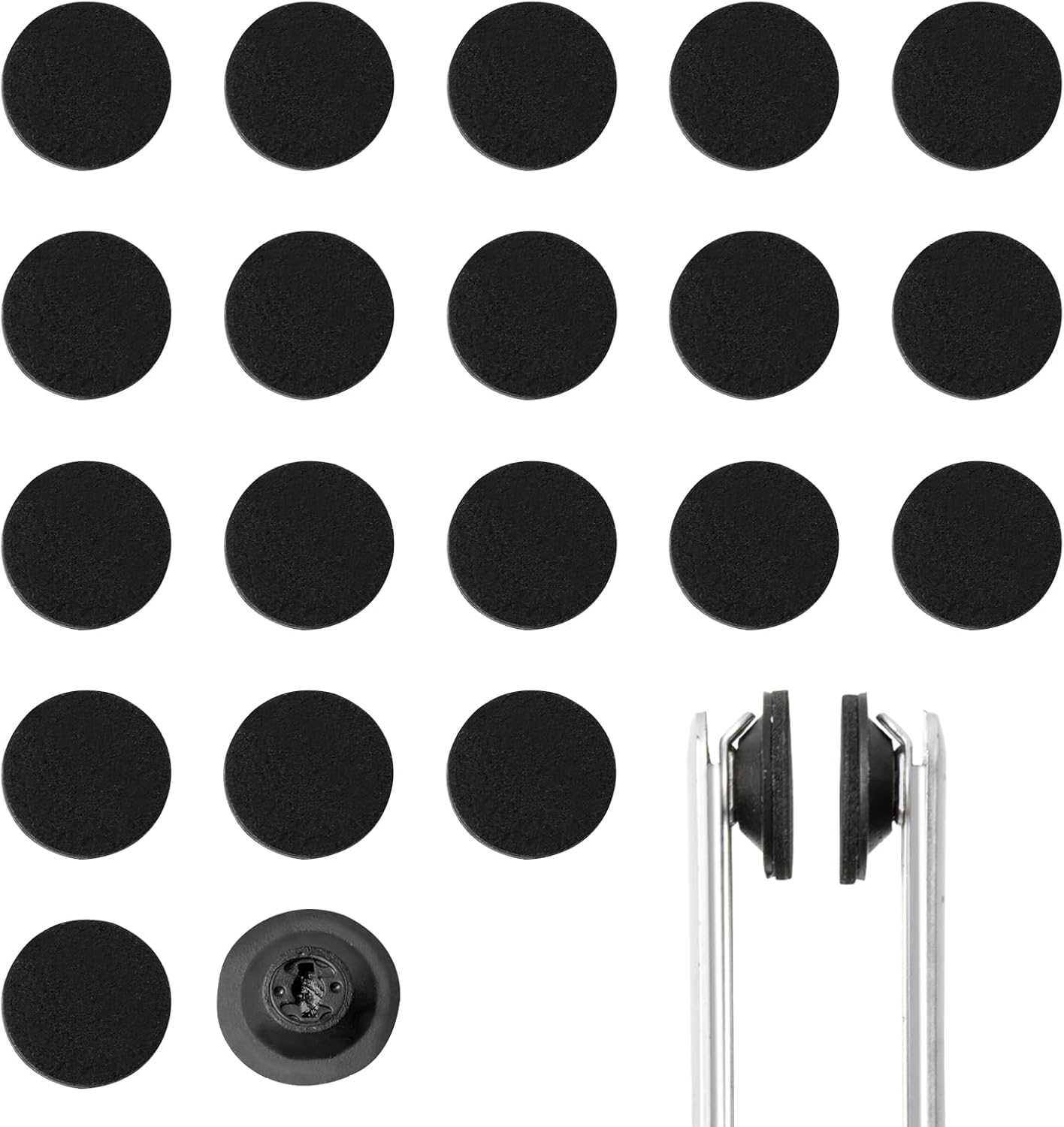 10pcs Eyeglass Cleaner Brush Pads for Fingerprint Removal Circle Design Fits as Peeps Replacement Pads and is Well Compatible with Peeps CarbonKlean Eyeglass Cleaner